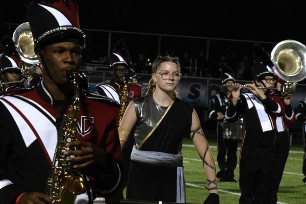North County High School Marching Band Performing
